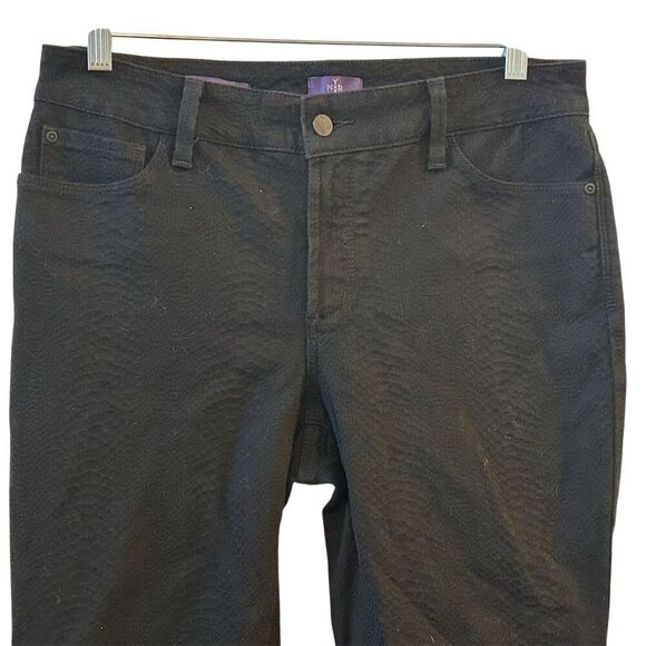 NYDJ Women's Size 8 Black Textured Jegging Pants with Lift Tuck Technology - Picture 12 of 16